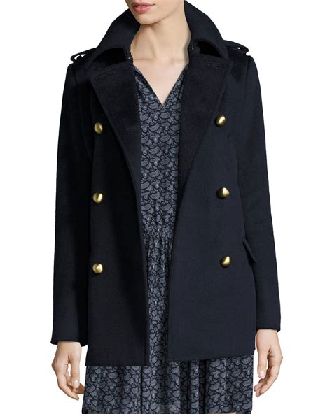 military wool peacoat michael kors